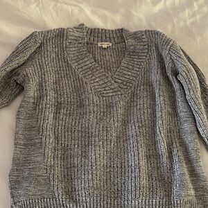 Urban Outfitters Gray V-Neck Sweater